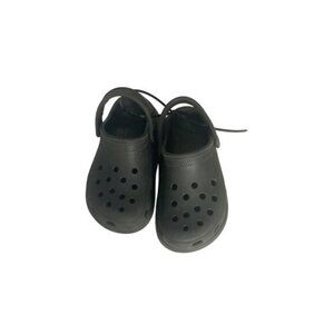 Preppy Streetwear Coquette Utility Crocs Men's Classic Clog Slides Black Size 11